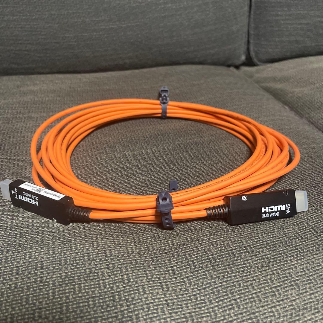 サンワサプライ　光ファイバHDMIケーブル10m KM-HD20-FB10K