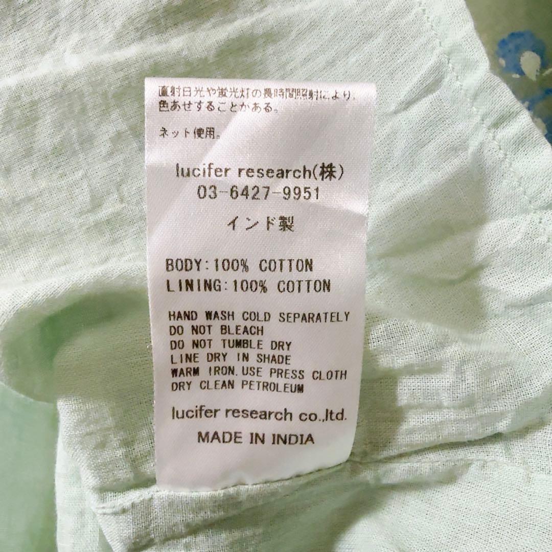 極美品ꕥヌキテパ 完売色 コットンボイルエスニックプリントギャザードレス M