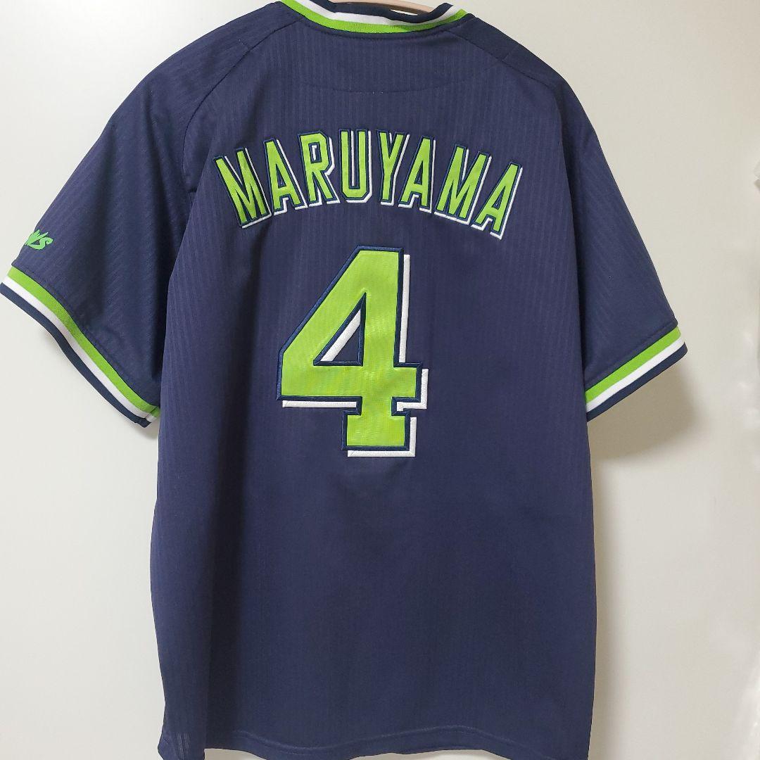 ヤクルトスワローズ ビジターユニフォーム 丸山和郁 2022優勝ワッペン付 M