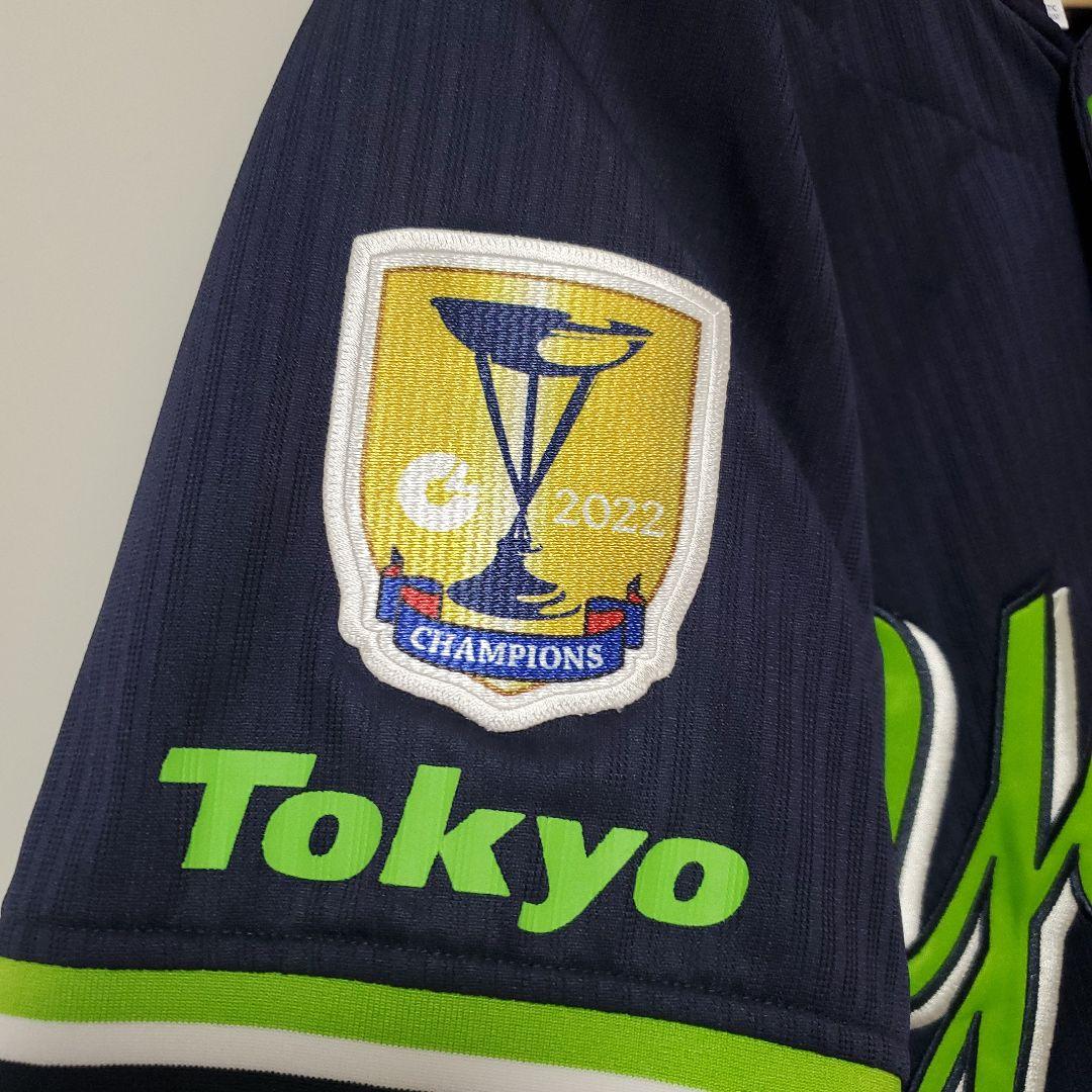 ヤクルトスワローズ ビジターユニフォーム 丸山和郁 2022優勝ワッペン付 M