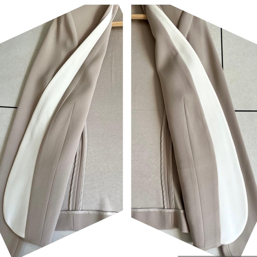 BEIGE, CINDY ダブルカラージャケット スカート セットアップ