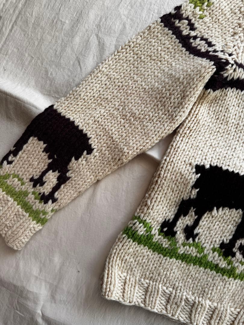 か*ず様 vintage 60s カウチンセーター トナカイ柄　talon US