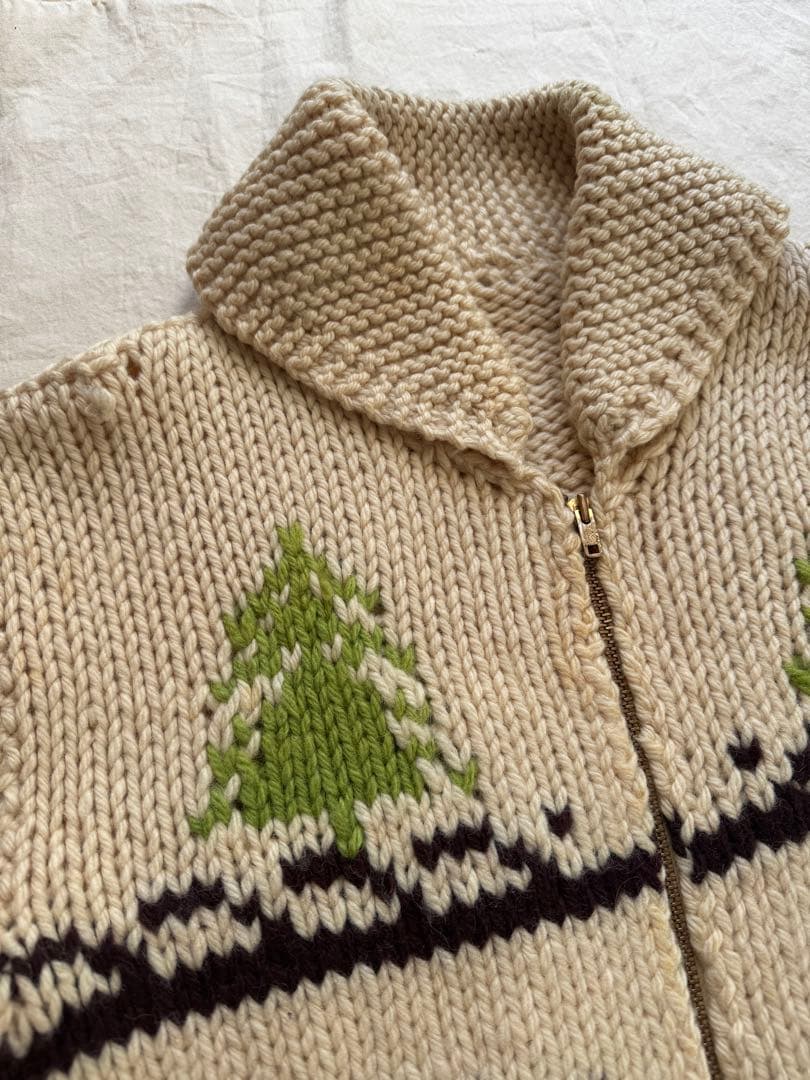 か*ず様 vintage 60s カウチンセーター トナカイ柄　talon US