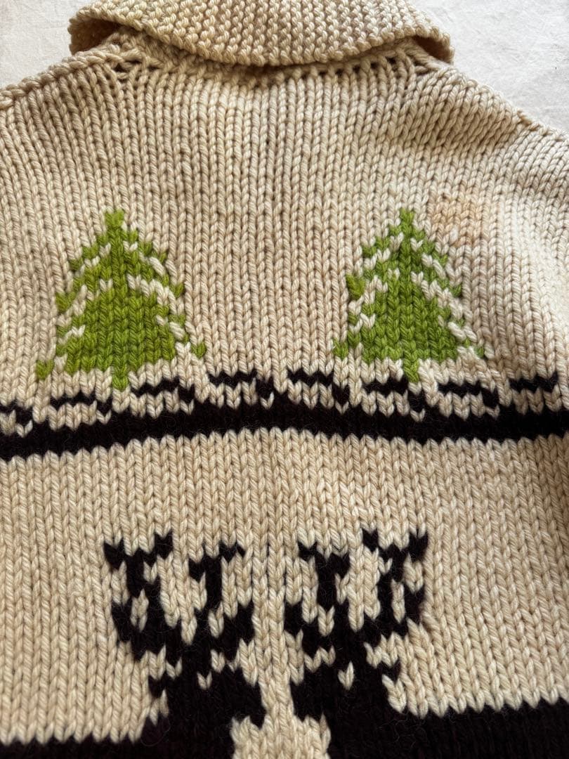 か*ず様 vintage 60s カウチンセーター トナカイ柄　talon US