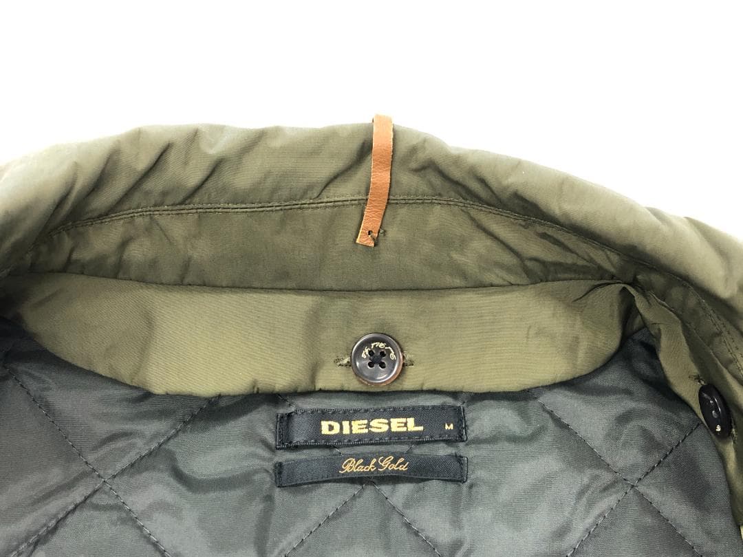 DIESEL BLACK GOLD ダブルジャケット M カーキ ミリタリー