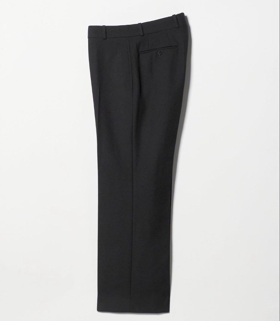 ユナイテッドアローズ セーラーサージ ワイドストレート スラックス ブラック　M