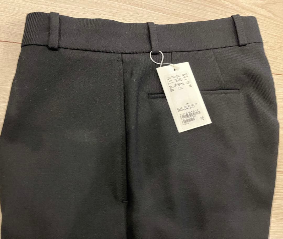 ユナイテッドアローズ セーラーサージ ワイドストレート スラックス ブラック　M