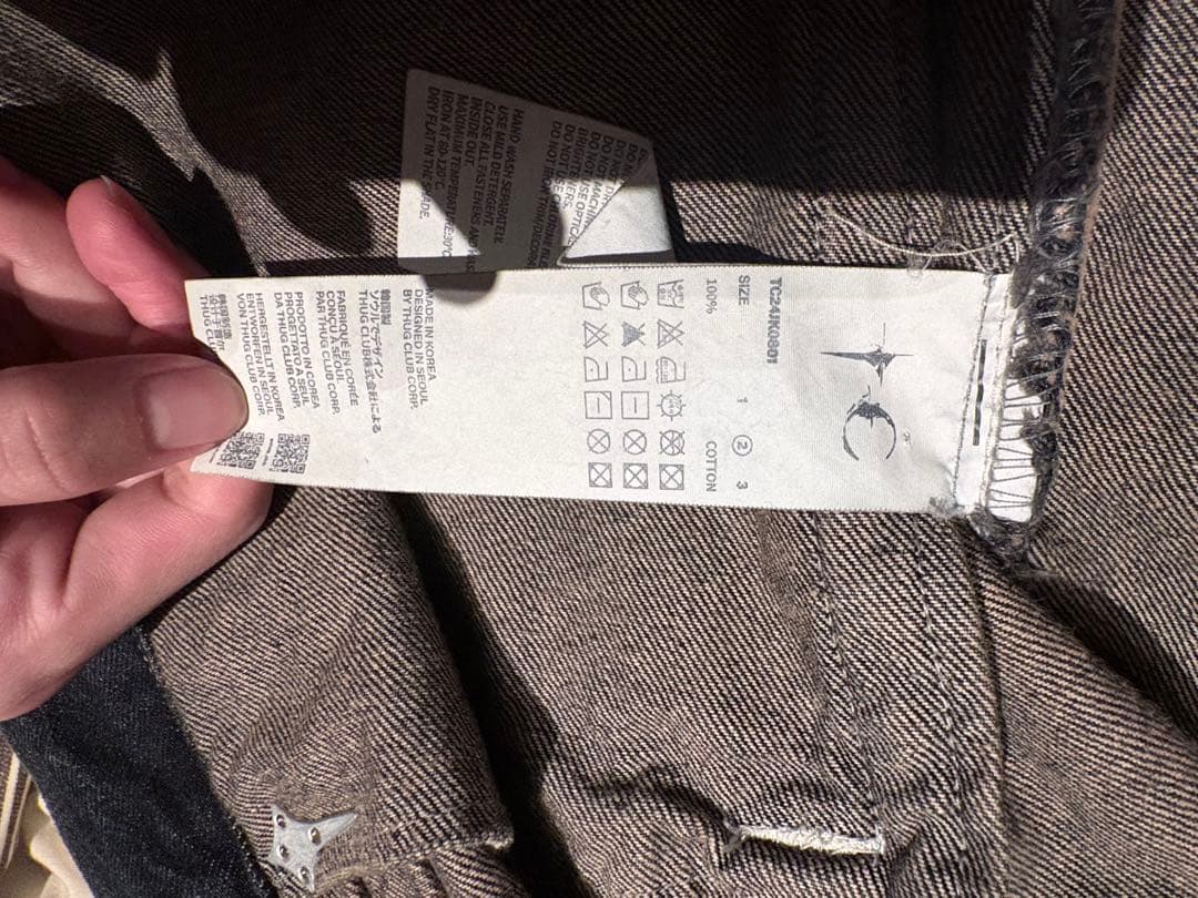 ENHYPENニキ着用thug Clubトライバルツリーデニムジャケット