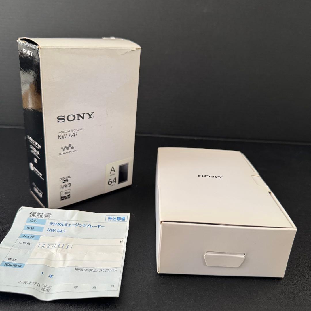 SONY ウォークマン NW-A47 64GB グレイッシュブラック