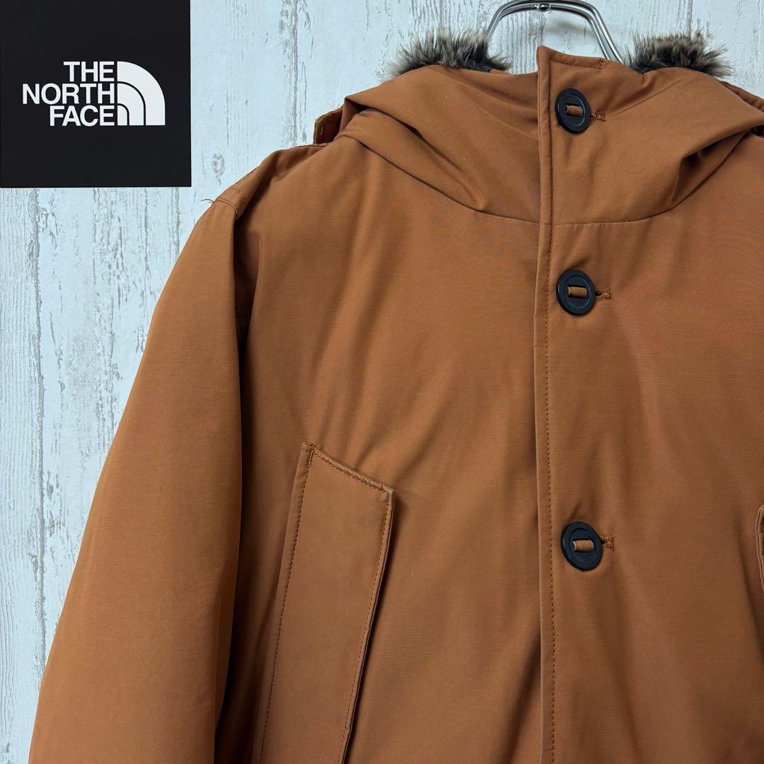 【激レア】ノースフェイス　ロングダウンコート　ホワイトレーベル　韓国限定　刺繍