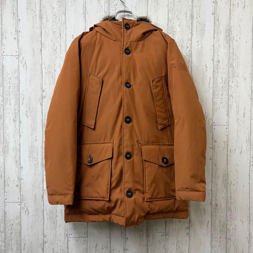 【激レア】ノースフェイス　ロングダウンコート　ホワイトレーベル　韓国限定　刺繍