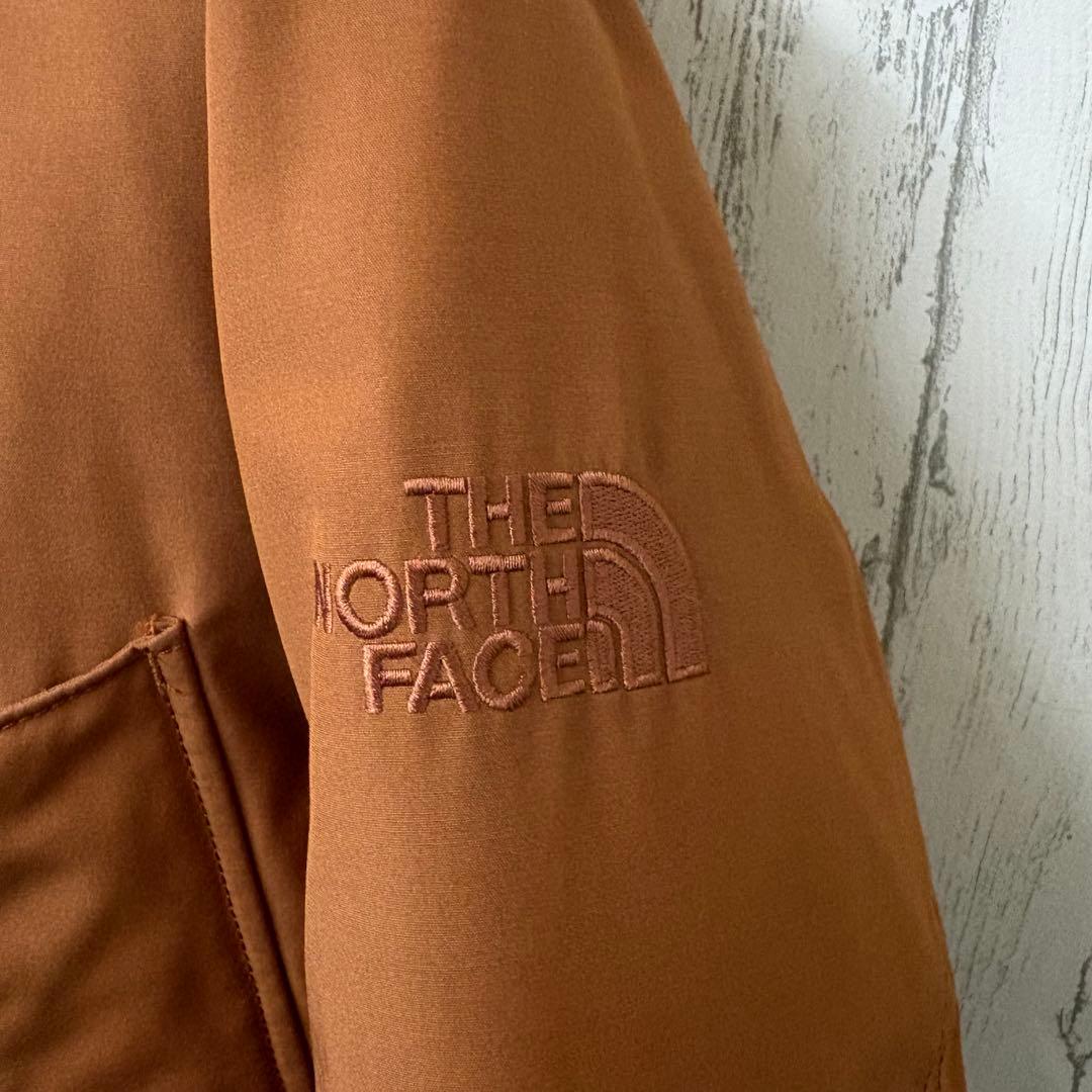 【激レア】ノースフェイス　ロングダウンコート　ホワイトレーベル　韓国限定　刺繍