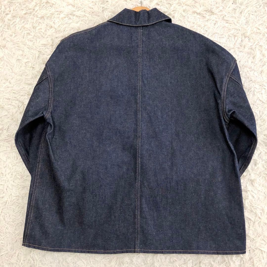 【未使用級】 L'ESSAGE デニム カバーオール インディゴ フリー
