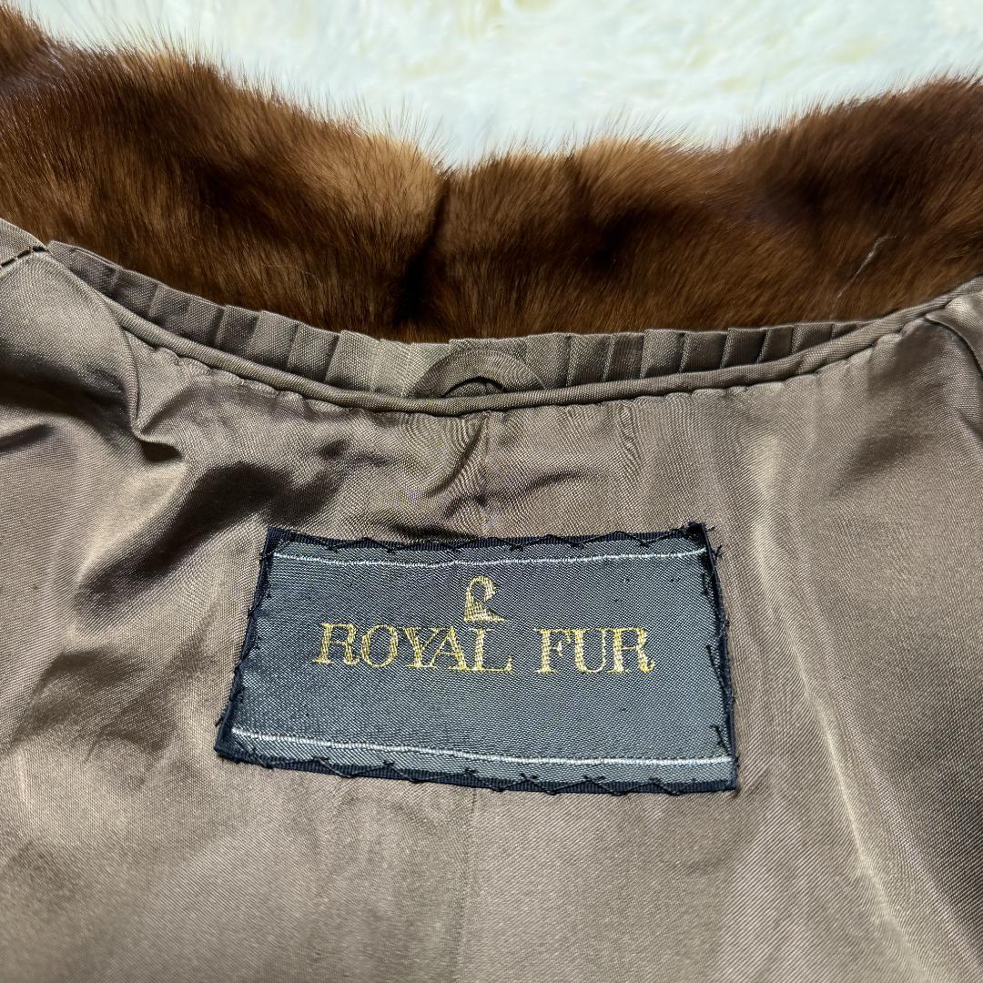  FUR デミバフミンク ファー ケープ ポンチョ ロイヤルファー