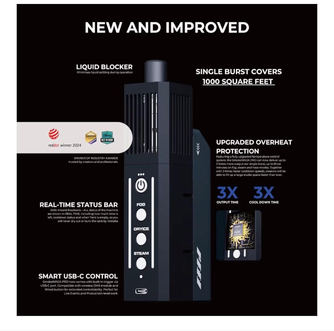 PMI SmokeNINJA PRO ポータブルスモークマシン（新品）