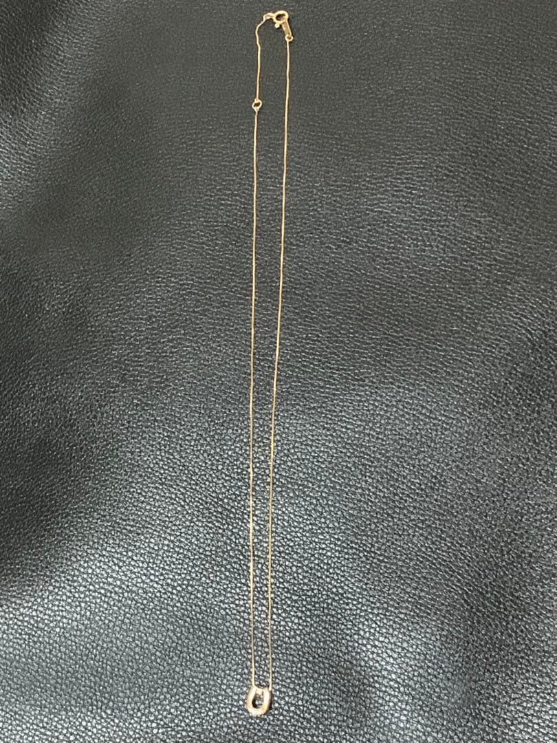 馬蹄（ホースシュー）K10ピンクゴールドネックレス