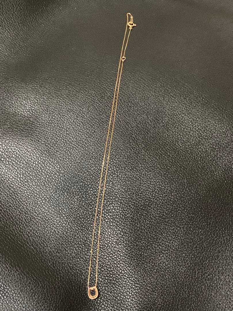馬蹄（ホースシュー）K10ピンクゴールドネックレス