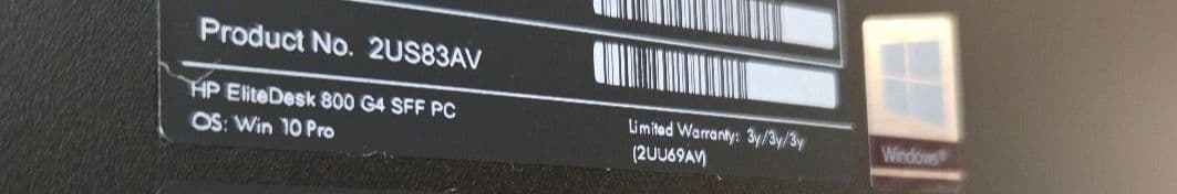 HP デスクトップPC EliteDesk 800G4 i5　office