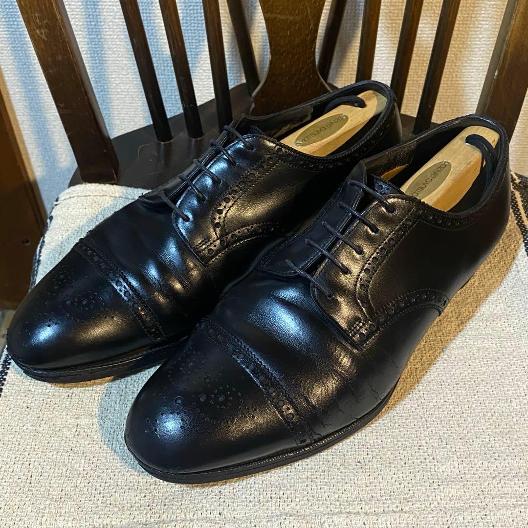 Edward Green エドワードグリーン セミブローグシューズ ブラック