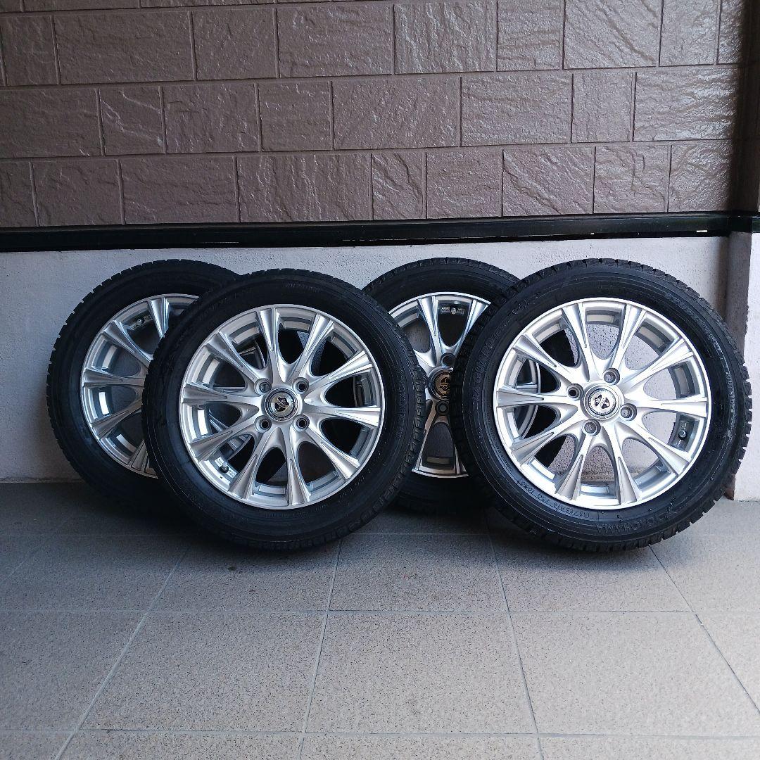 最終価格送料込みスノータイヤホイールセット(軽用)4本横浜タイヤ(即購入大歓迎)