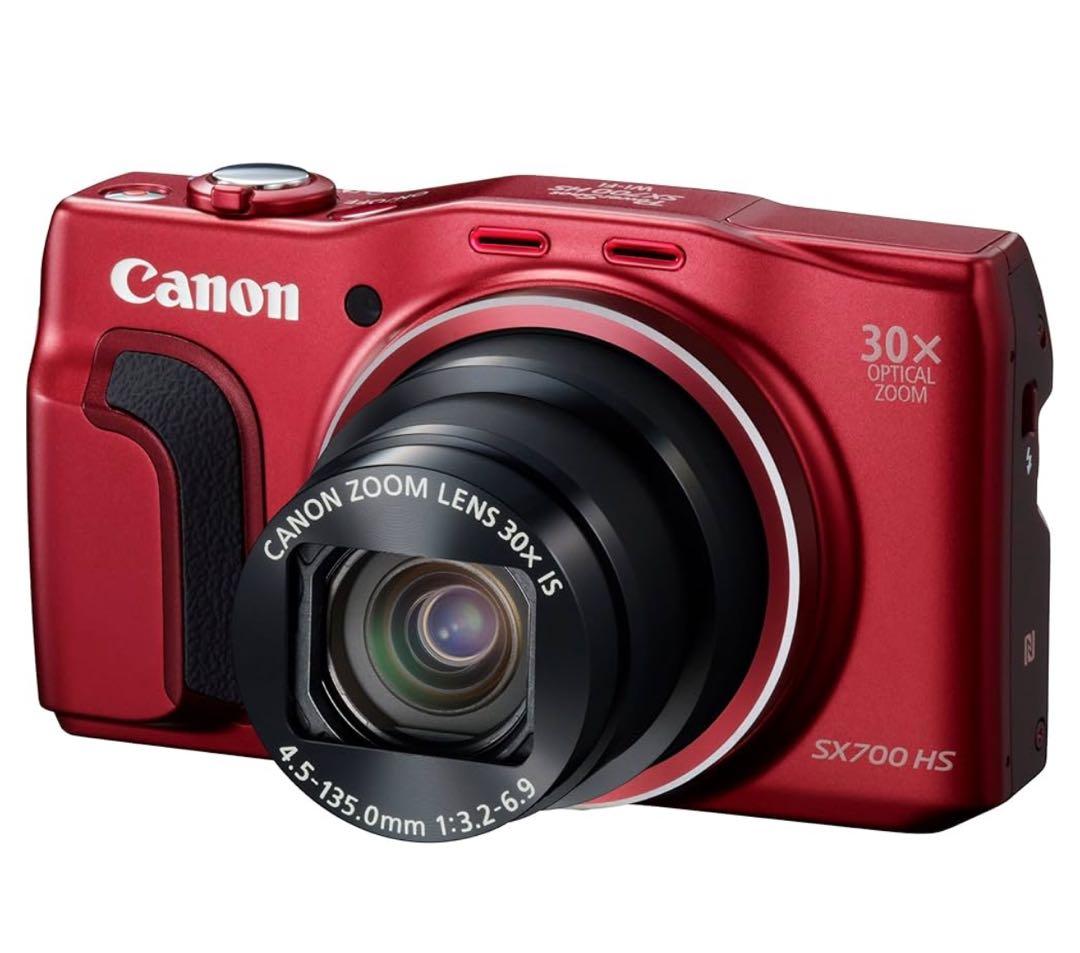 Canon パワーショット SX700HS レッド　美品　バッテリー２個