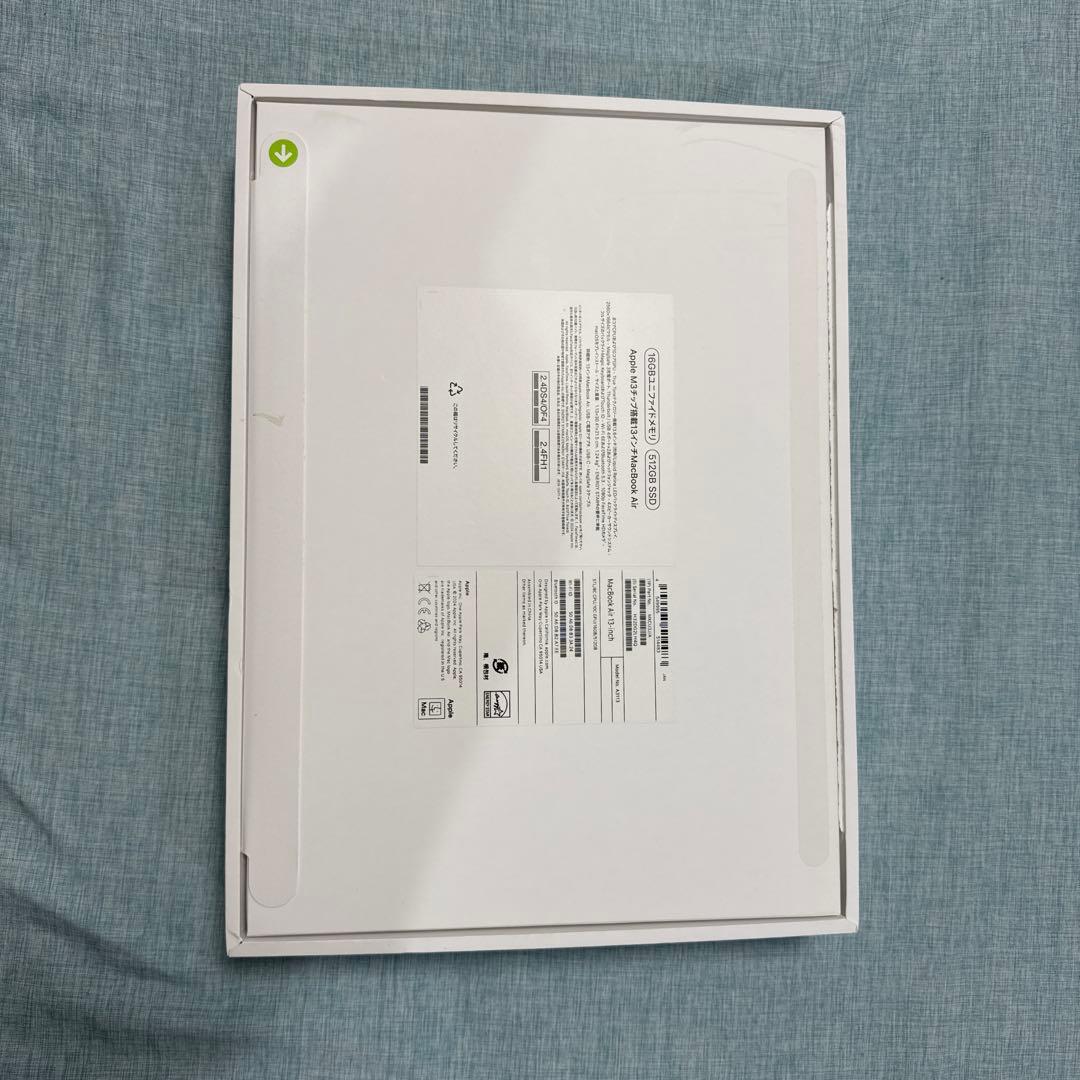 【極美品】MacBookAir M3 13.6吋 16G 512G シルバー