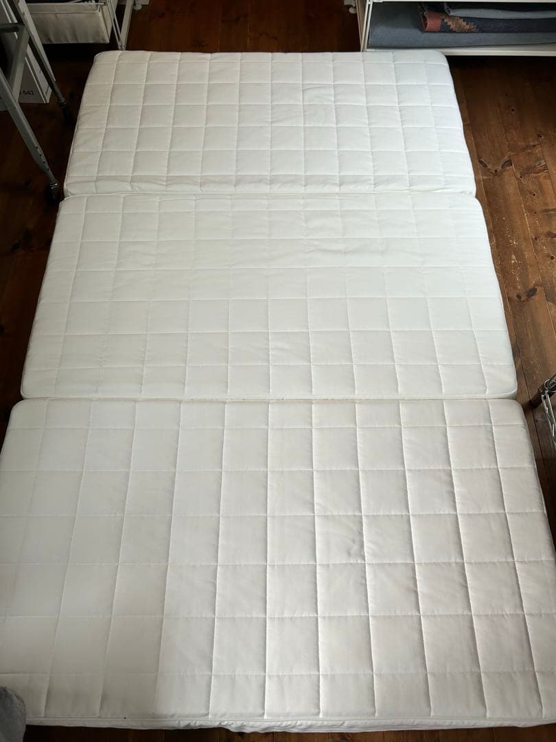 三つ折り　ポリエチレンノンコイルマットレス・セミダブル　無印良品