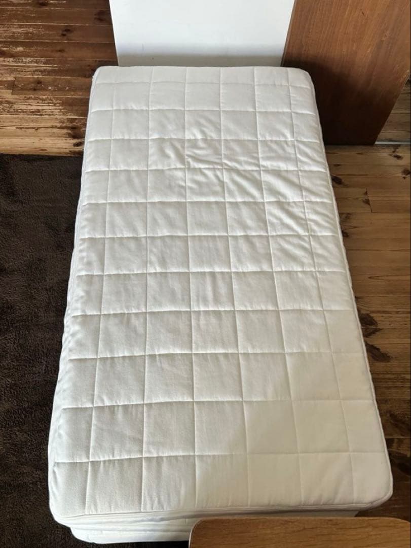 三つ折り　ポリエチレンノンコイルマットレス・セミダブル　無印良品