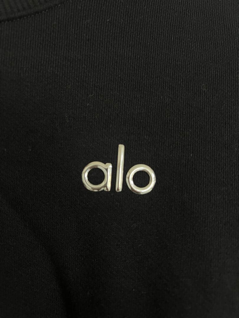 alo ブラック スウェット XS