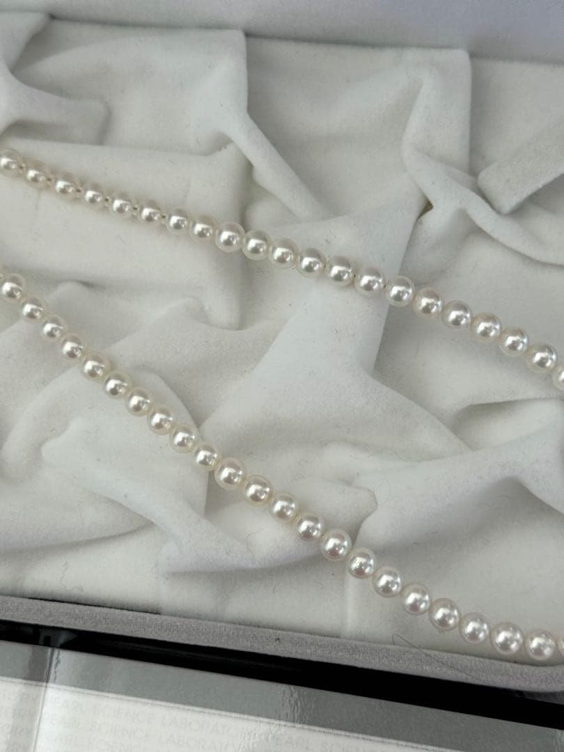 専用！高品質アコヤベビーパールネックレスオーロラロゼ4.5-5mm最強テリー