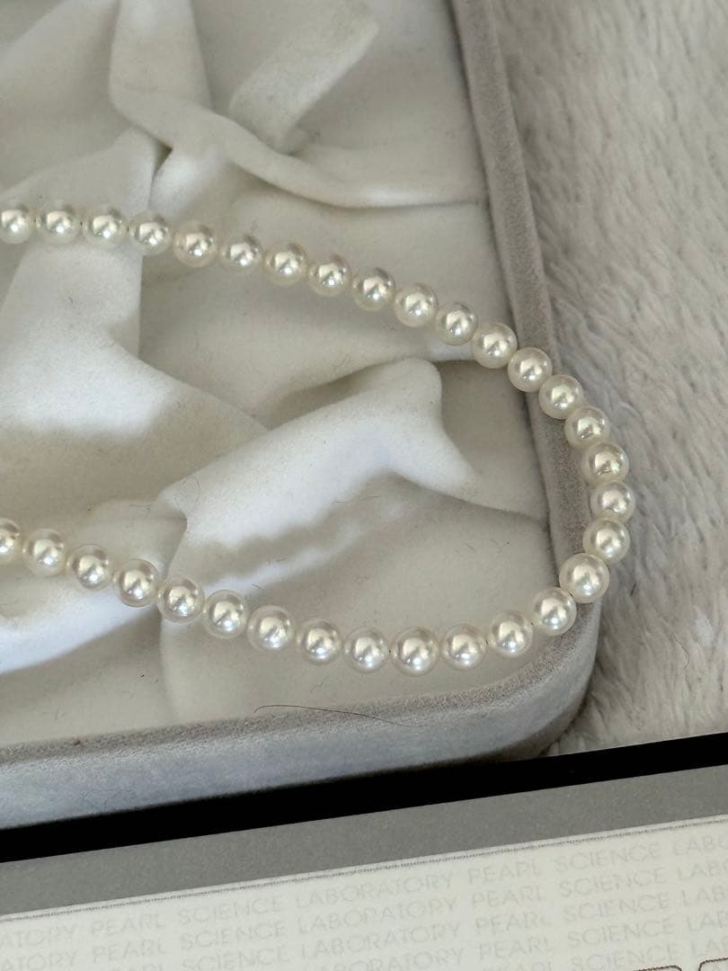 専用！高品質アコヤベビーパールネックレスオーロラロゼ4.5-5mm最強テリー