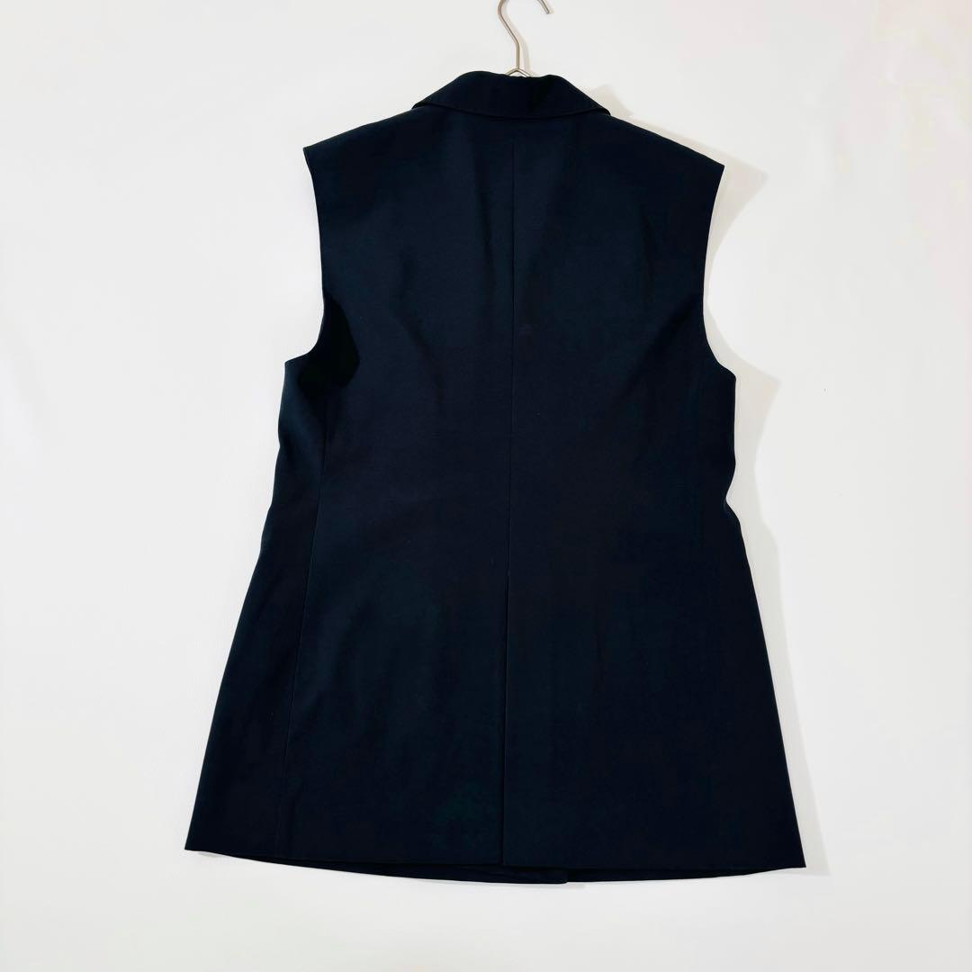 862 トゥモローランド ダブルブレストジレ 23SS ネイビー 36