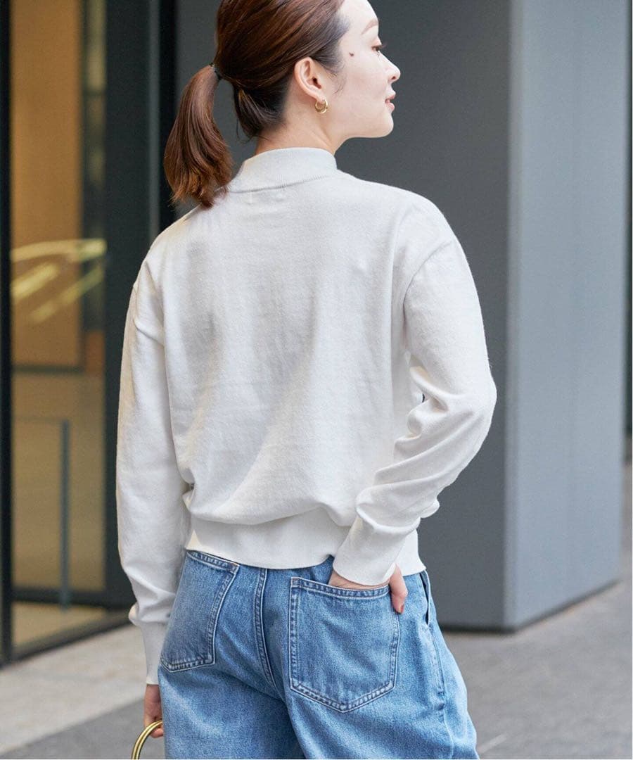 お値引き 新品 イエナ 金ボタンベーシックカーディガン