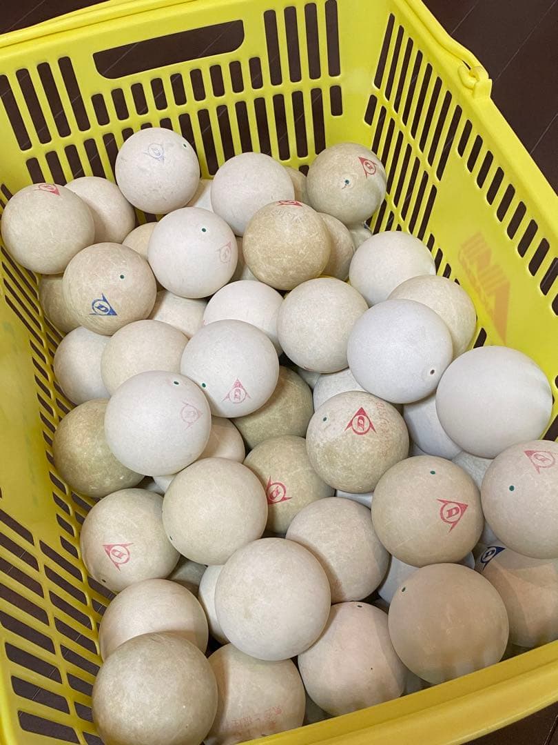 【中古】ソフトテニスボール 70球(カゴ無し)