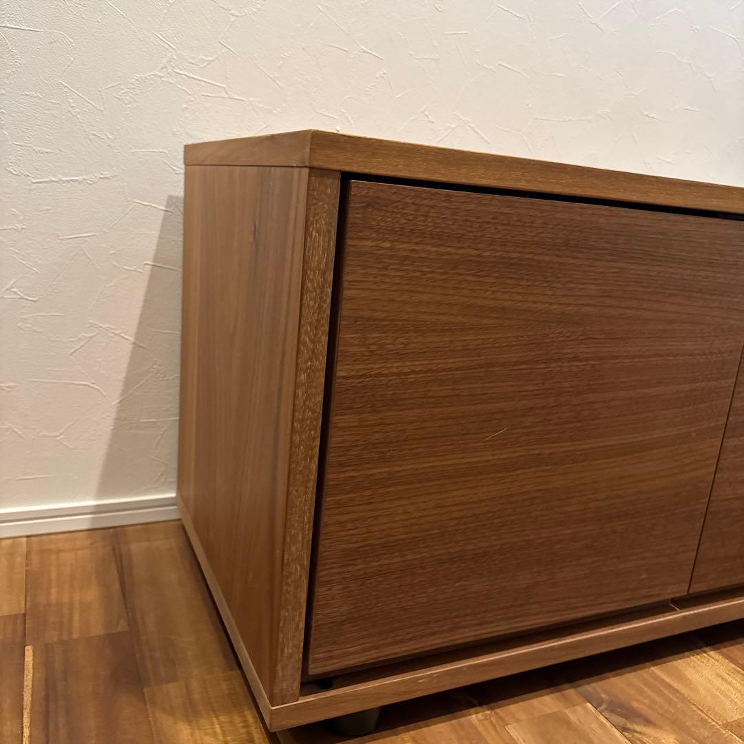 無印良品　スタッキングキャビネット　ウォールナット材