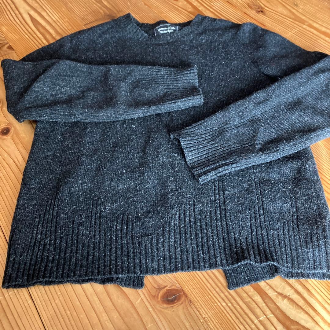 ナンバーナイングレーニット　レースアップ