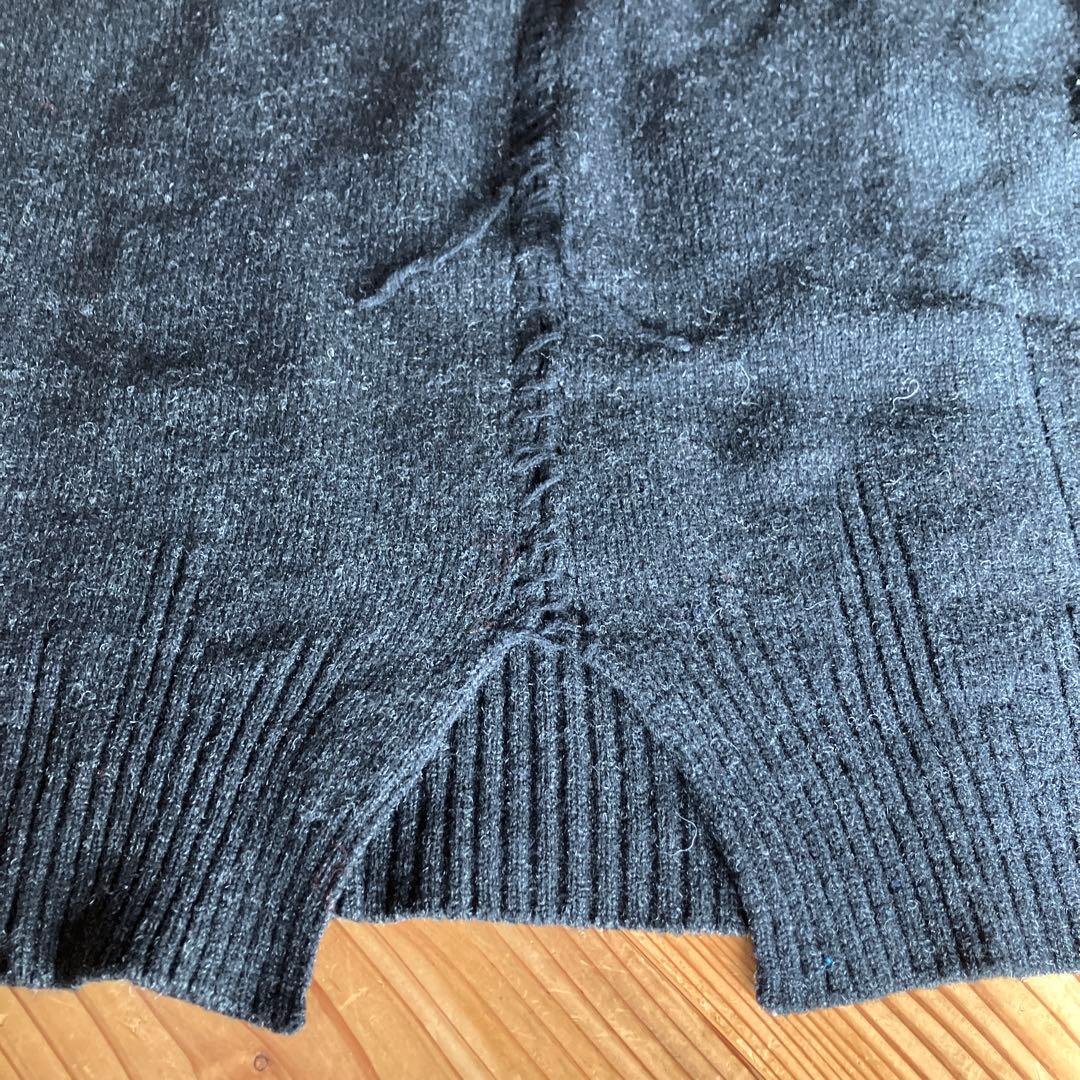 ナンバーナイングレーニット　レースアップ