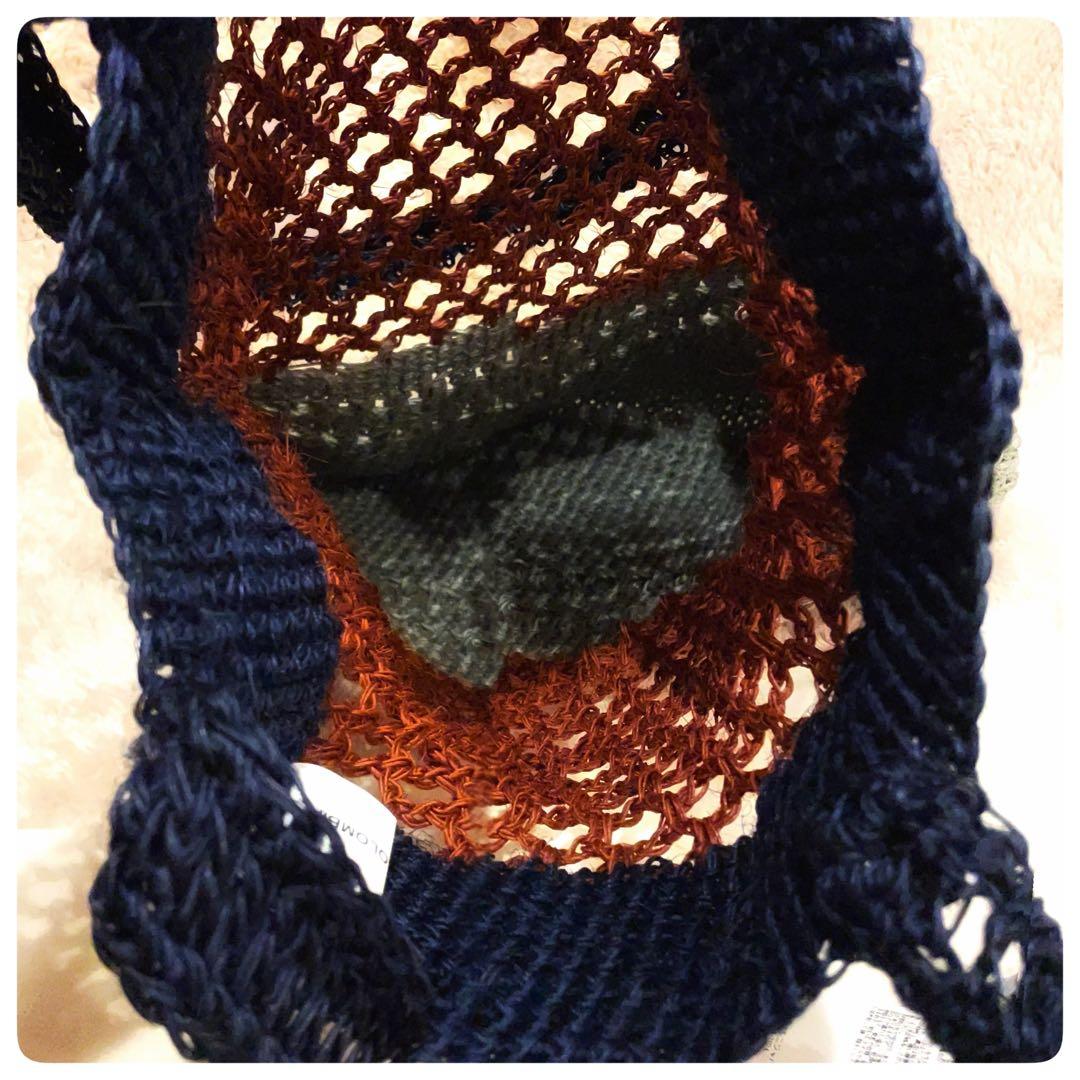 未使用品✨　マルニ　フィケ　クロシェ　トートバッグ かごバッグ　MARNI