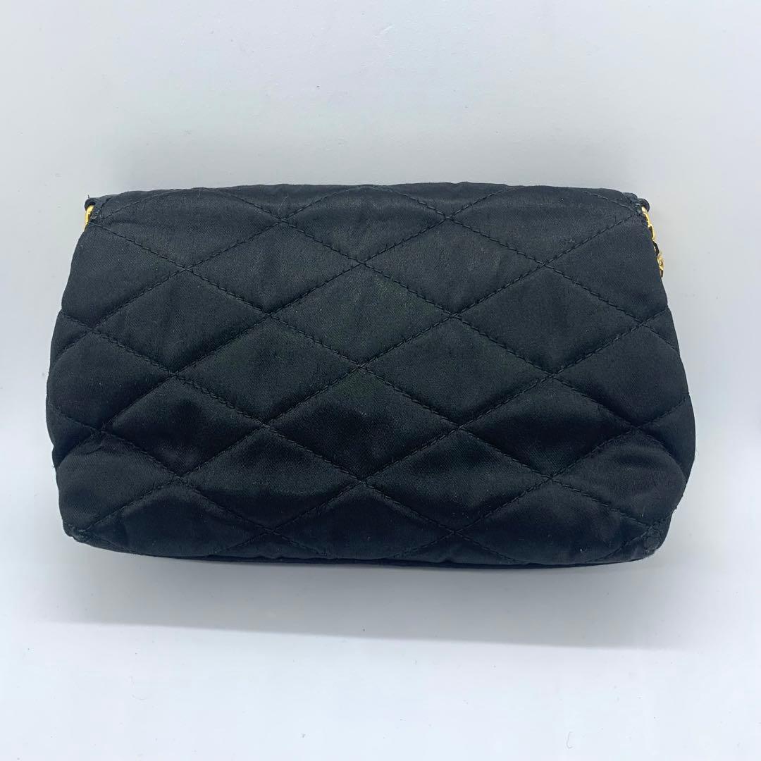 美品　CHANEL　ダイア　パーティーバッグ　ゴールド　チェーンショルダーバッグ