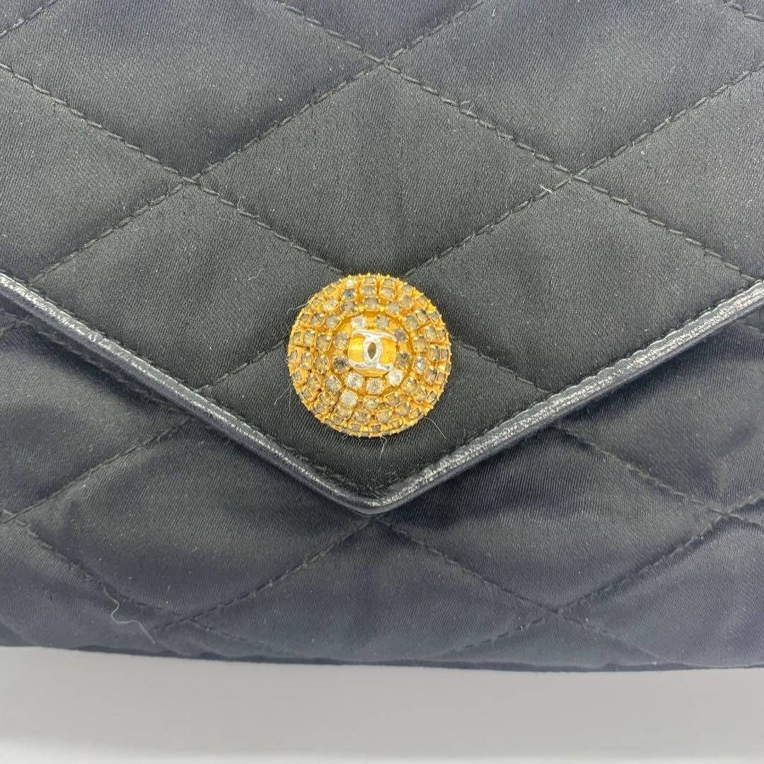 美品　CHANEL　ダイア　パーティーバッグ　ゴールド　チェーンショルダーバッグ