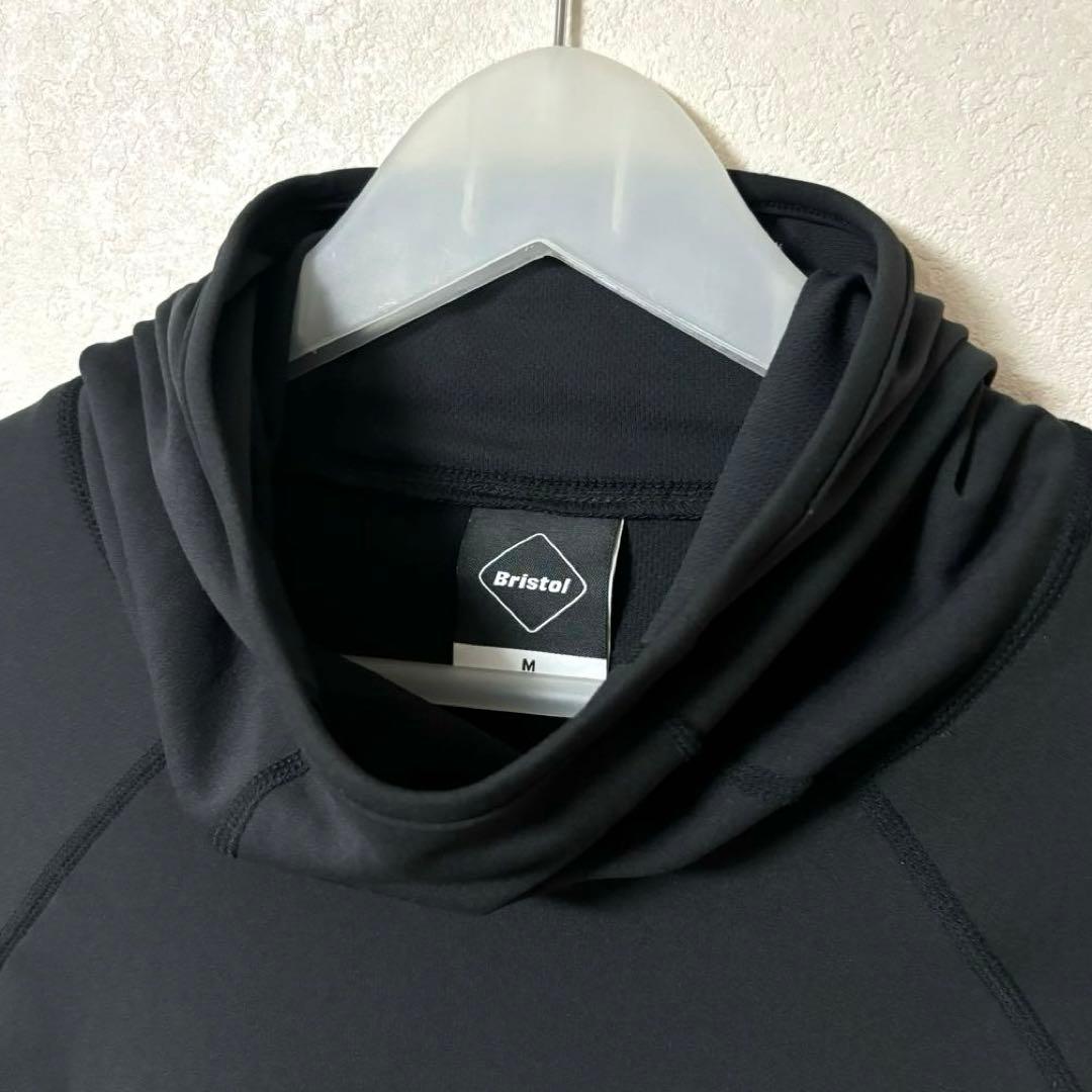 FCRB UNDER LAYER HOODY ブラック ロゴ　M