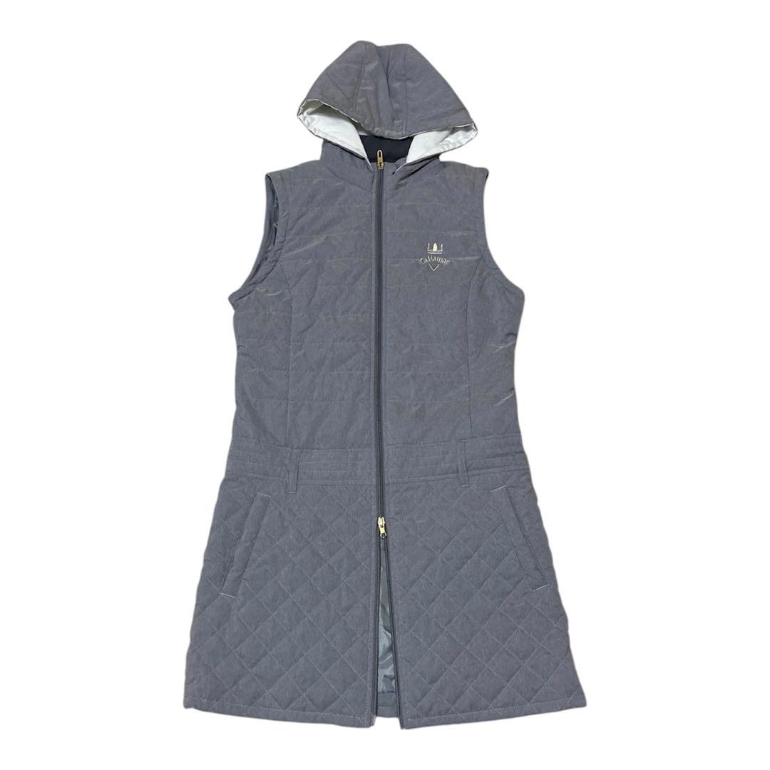 美品 Callaway キャロウェイ 中綿キルティング ワンピース アウターM