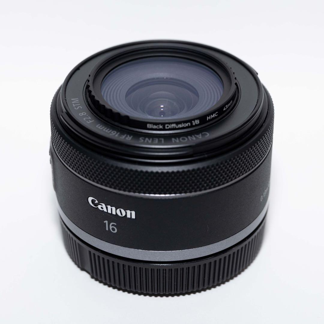 美品Canon RF16mm F2.8 STM 純正フード+フィルター付