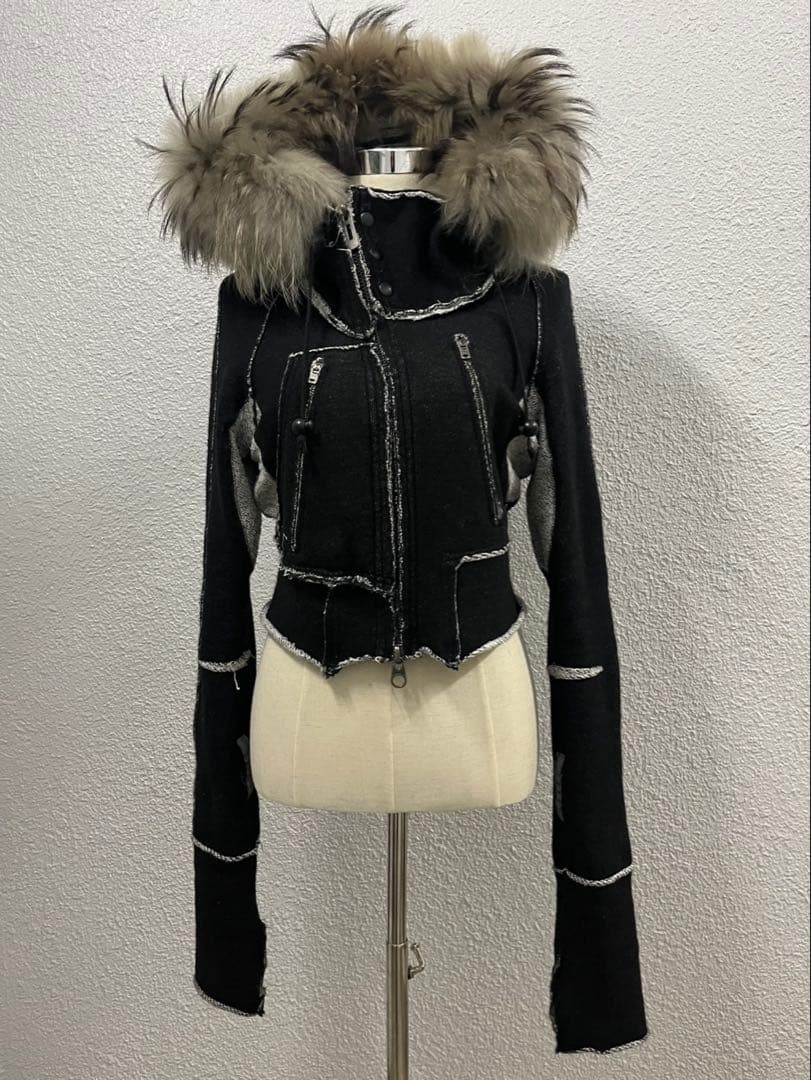 ジャケット・アウター lgb raccoon fur hoodie