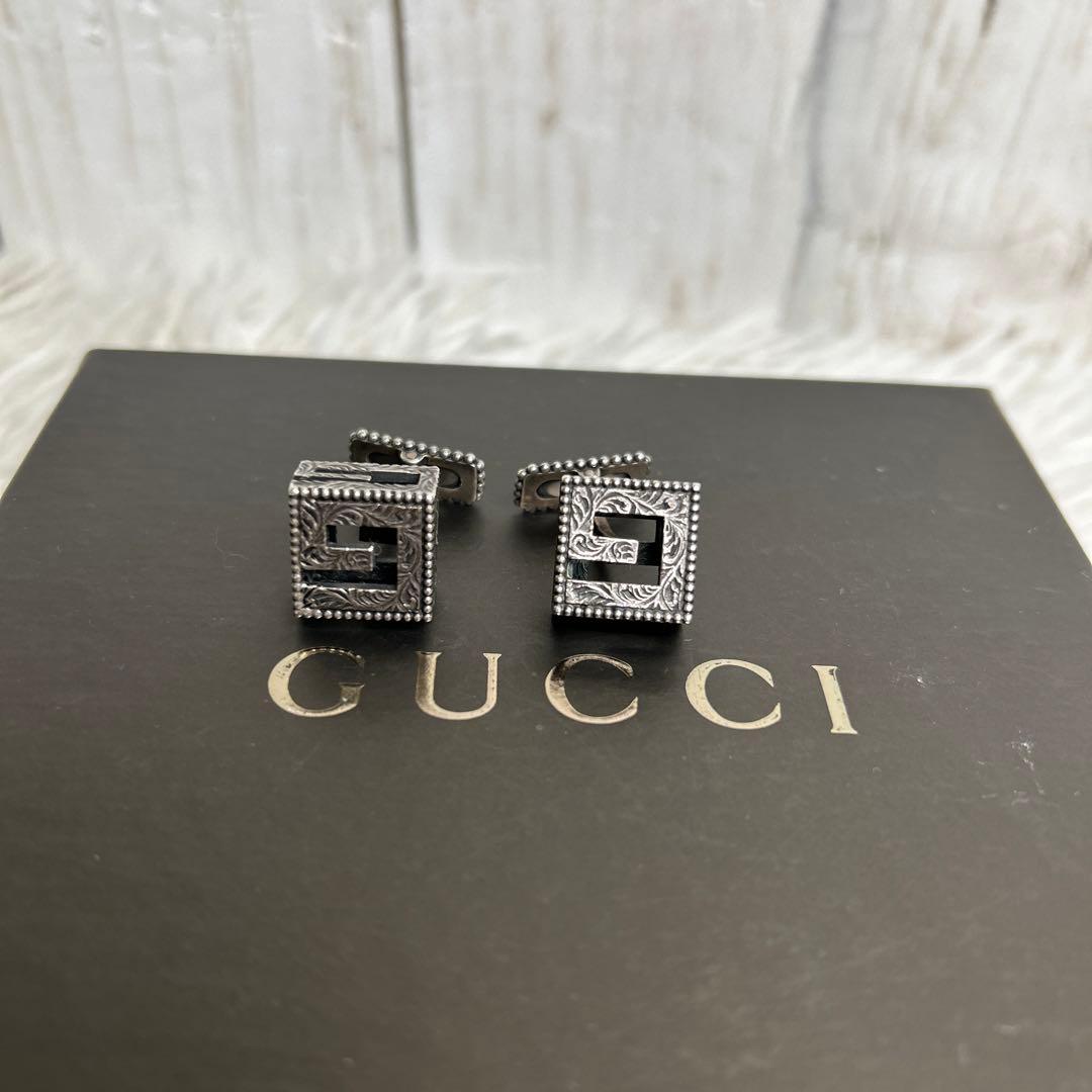 GUCCI Gキューブ カフリンクス　アクセサリー　 ネクタイピン・カフス
