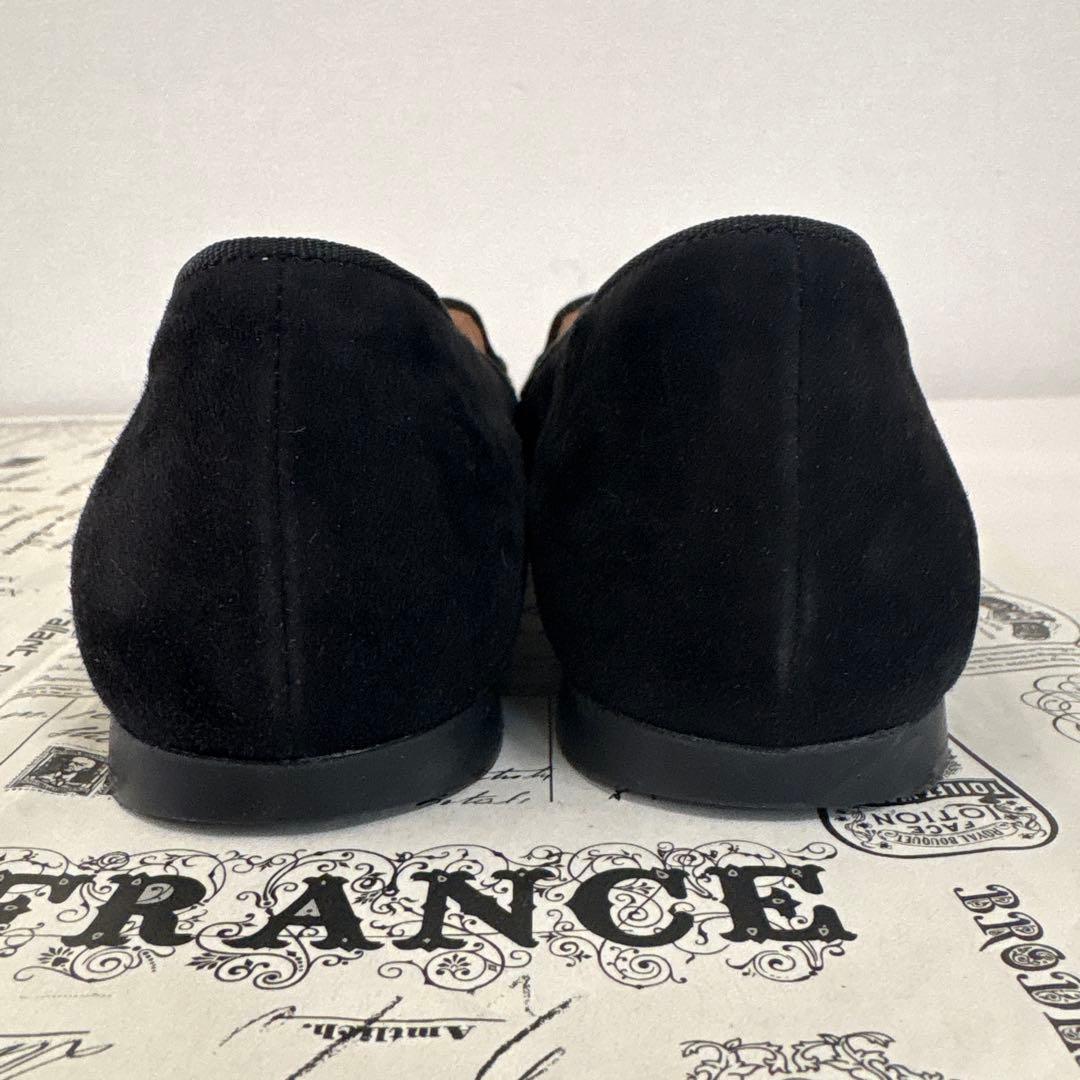 美品TOD'S ブラック スエード ローファー