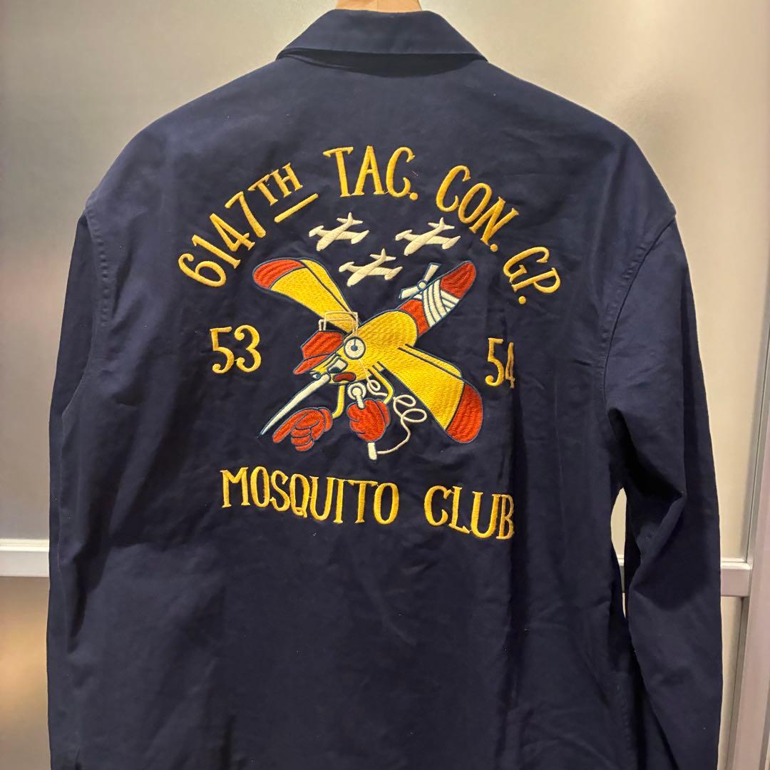 1960s 朝鮮戦争 復刻 スーベニアジャケット モスキート部隊 濃紺 XXL