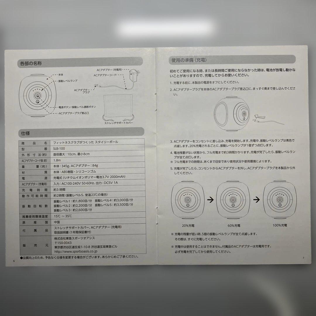 【美品】TOKYU OASIS スタイリーボール／ネイビー