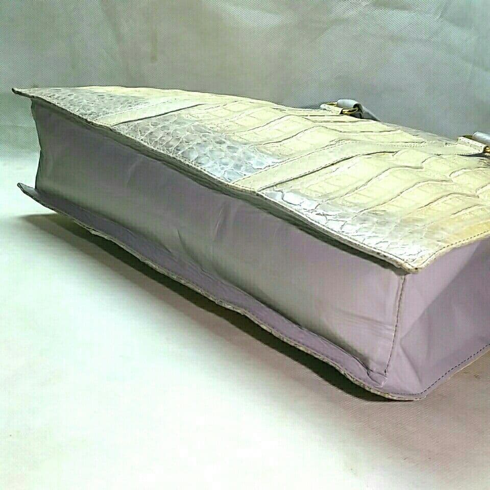 高級品質 ヒマラヤ マット クロコダイル ビジネス トートバッグ