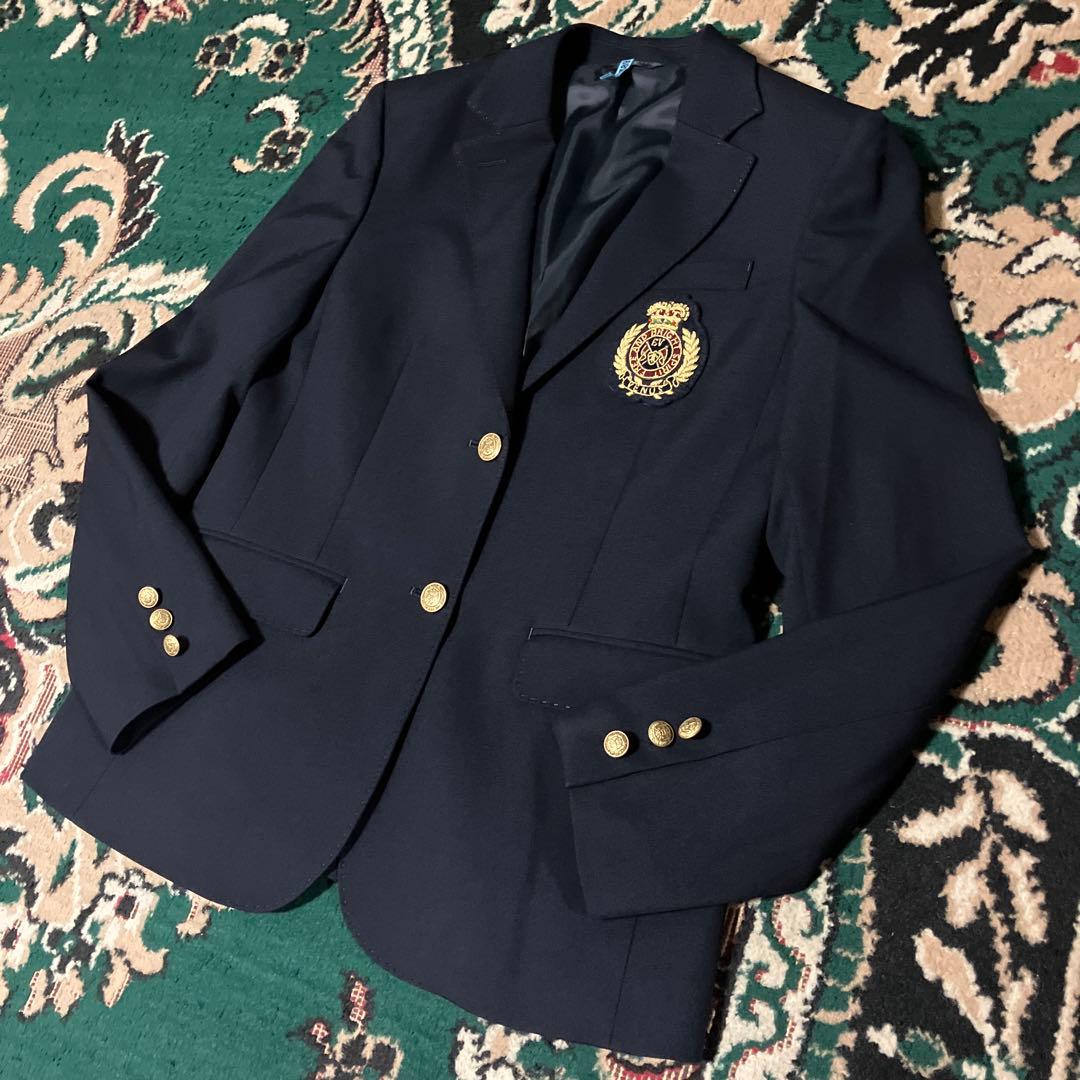 クリーニング済　高級　イーストボーイ　11号　紺ブレ　金ボタン　ブレザー